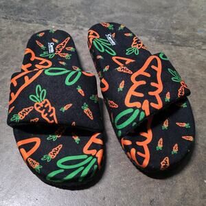 Carrots by Anwar Carrots slides US 6 EU 38.5 Terry ACFW002 black orange green